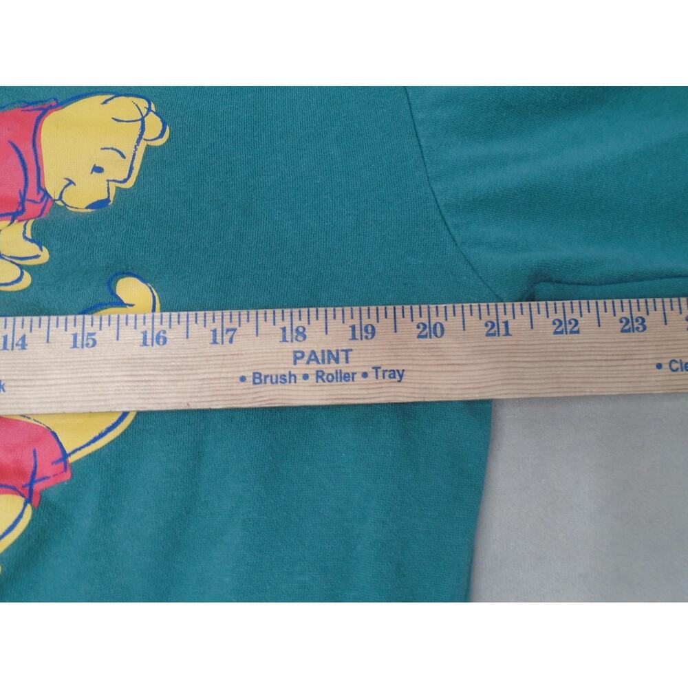 Winnie The Pooh Womens Sweathsirt Crewneck Green Striped Size XS - Picture 5 of 9